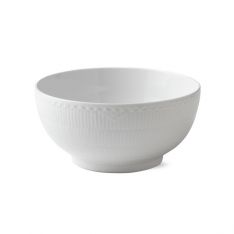 Royal Copenhagen White Fluted Half Lace Bowl, 3.25 qt