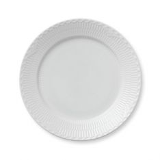 Royal Copenhagen White Fluted Half Lace Dinner Plate