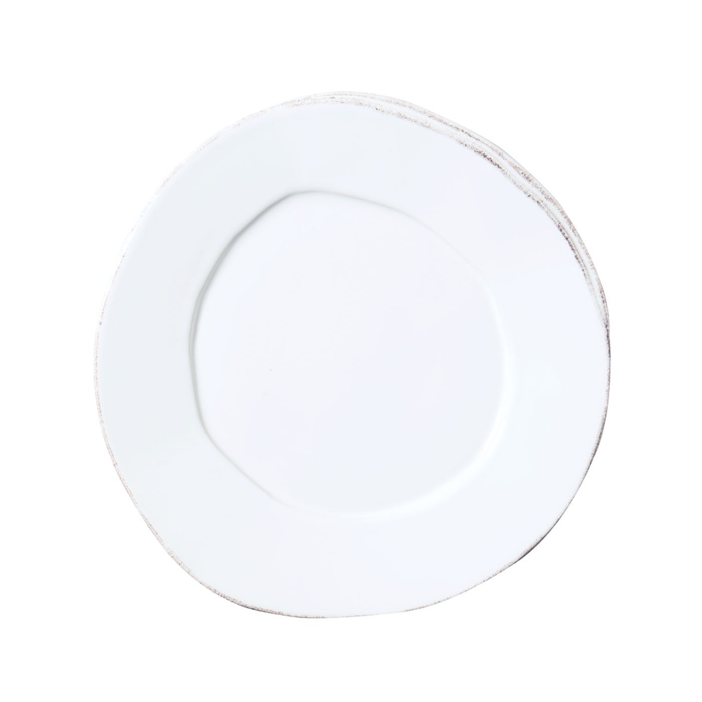 Vietri Lastra White Salad Plate