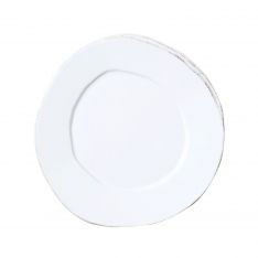 Vietri Lastra White Salad Plate