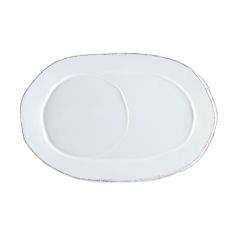 Vietri Lastra White Oval Tray