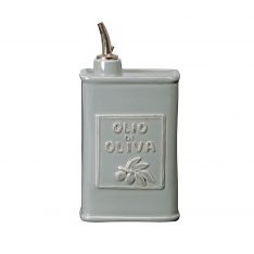 Vietri Lastra Grey Olive Oil Can