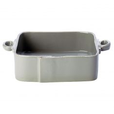 Vietri Lastra Grey Square Baker