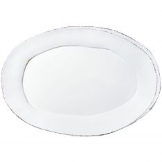 Vietri Lastra White Oval Platter