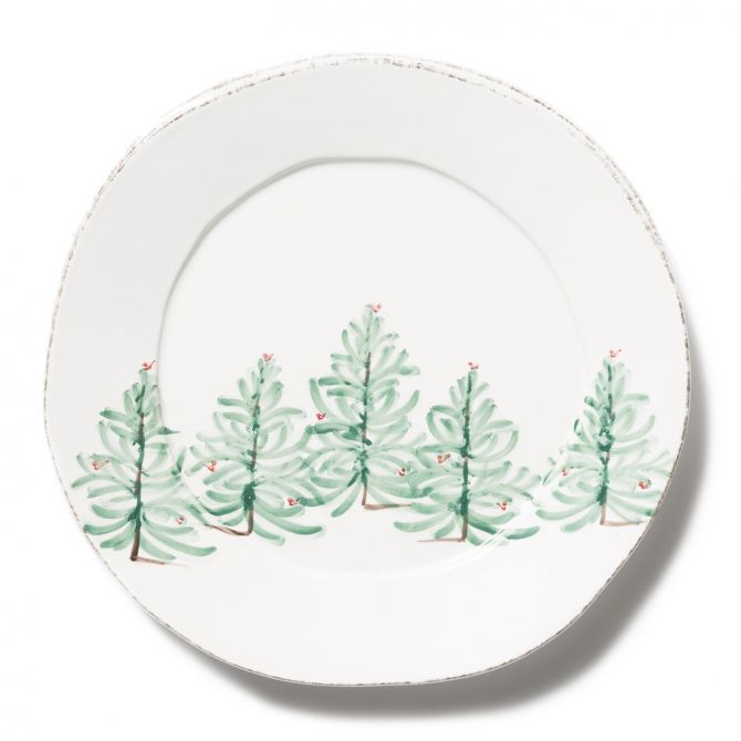 Vietri Lastra Holiday Round Platter