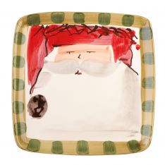 Vietri Old St. Nick Square Salad Plate