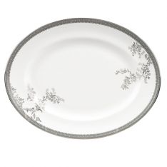 Vera Wang Vera Lace Oval Platter, 13.75"