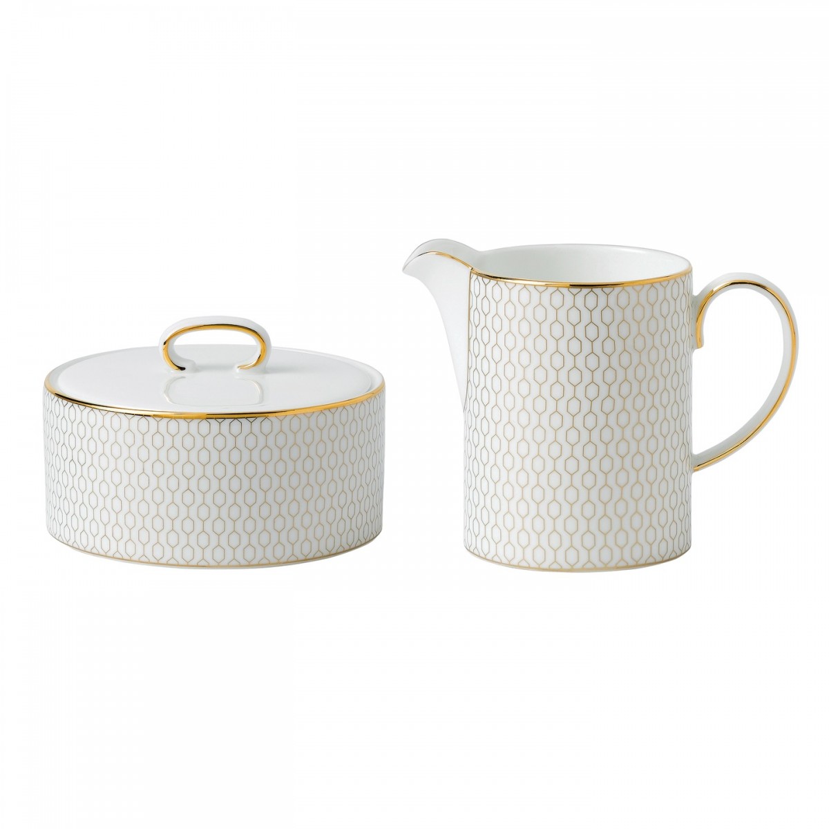 Wedgwood Arris Cream & Sugar Set
