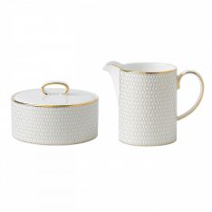 Wedgwood Arris Cream & Sugar Set