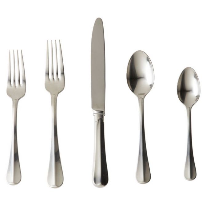 Juliska Bistro Bright Satin Stainless 5 Piece Place Setting