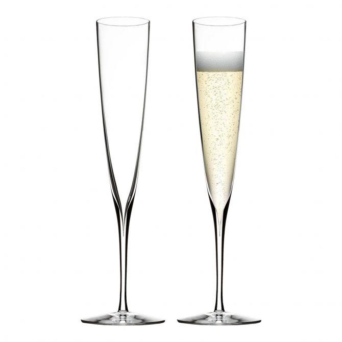 Waterford Elegance Champagne Trumpet Flute Pair