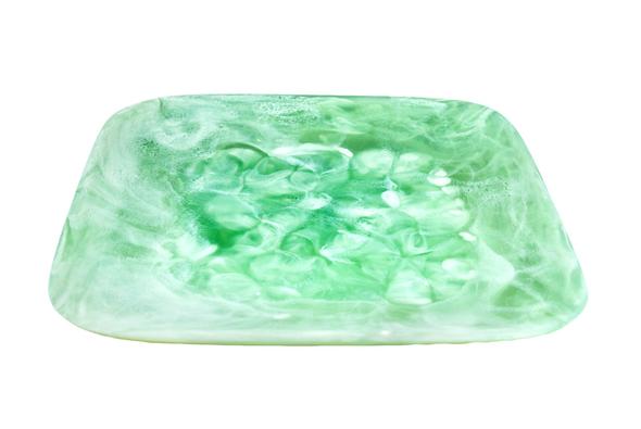 Nashi Square Tray, Mint Swirl