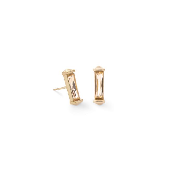Kendra Scott Fletcher Gold Earring with Smoky Crystal