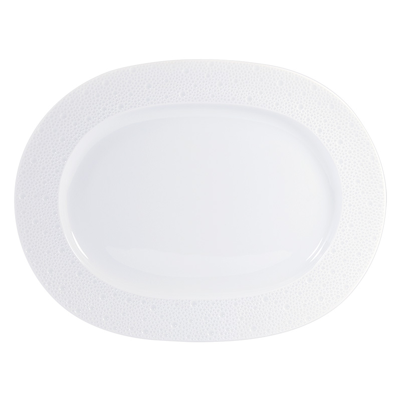 Bernardaud Ecume White Oval Platter, 14