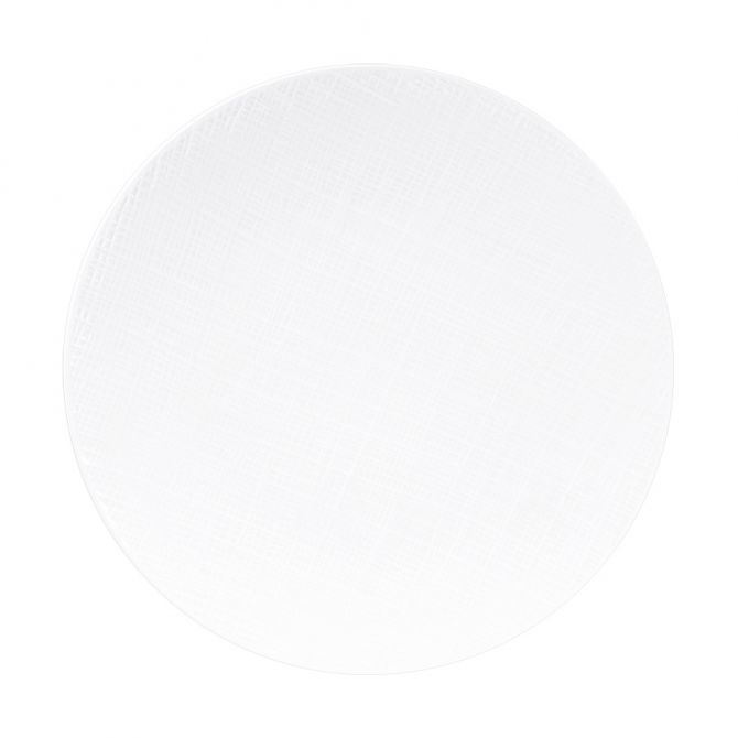 Bernardaud Organza White Coupe Service Plate