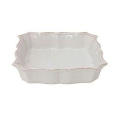 Casafina Impressions Linen White Square Baker