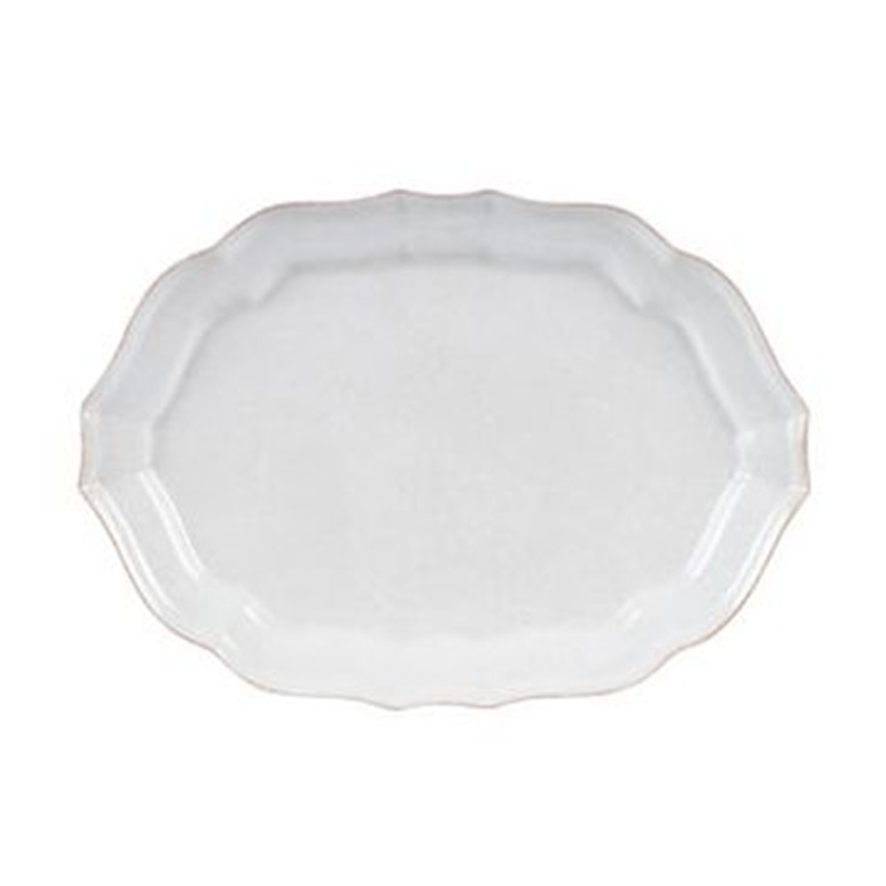 Casafina Impressions Linen White Oval Platter