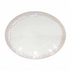 Casafina White Taormina Oval Platter