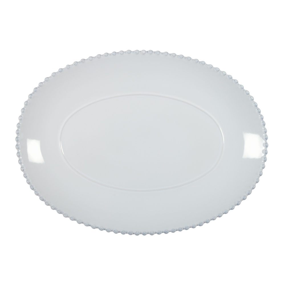 Costa Nova Pearl White Oval Platter, 15