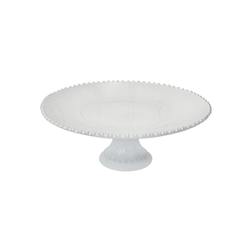 Costa Nova Pearl White Cake Stand, 13
