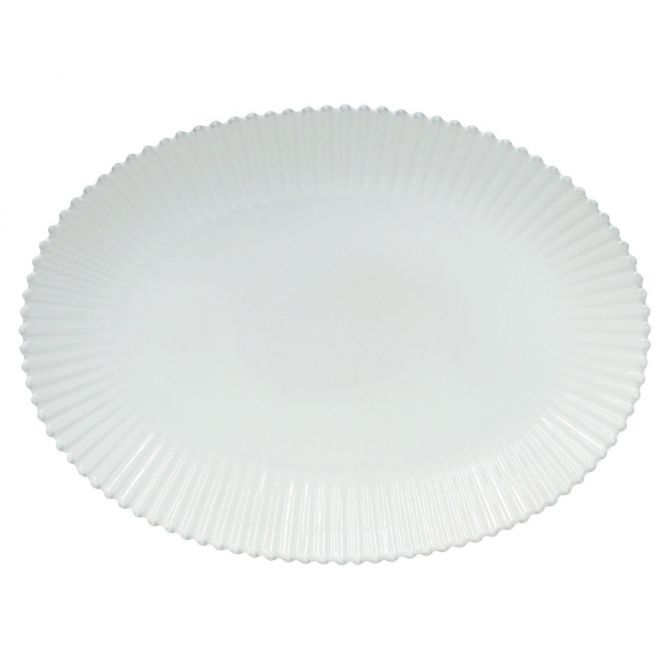 Costa Nova Pearl White Oval Platter, 20"