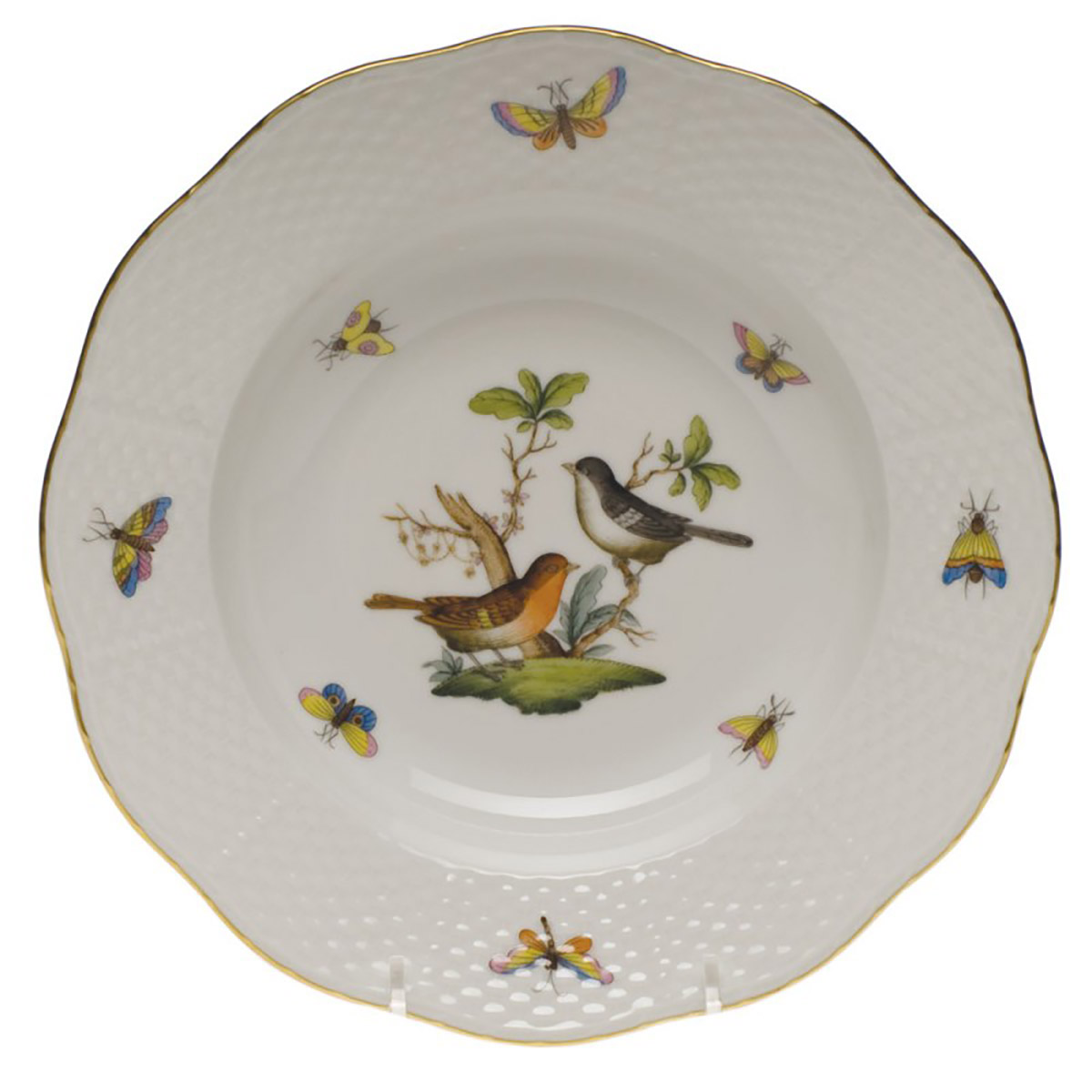 Herend Rothschild Bird Rim Soup, Motif 5