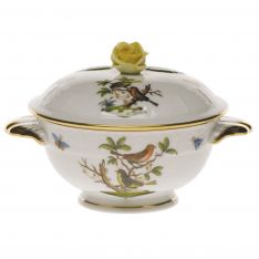 Herend Rothschild Bird Covercup with Rose Lid, 8 oz