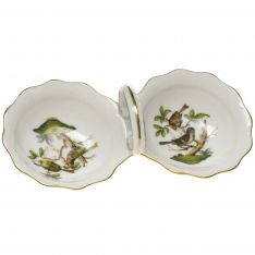 Herend Rothschild Bird Twin Salt, 5.5"
