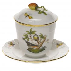 Herend Rothschild Bird Jam Jar with Berry Lid
