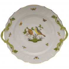 Herend Rothschild Bird Chop Plate with Handles