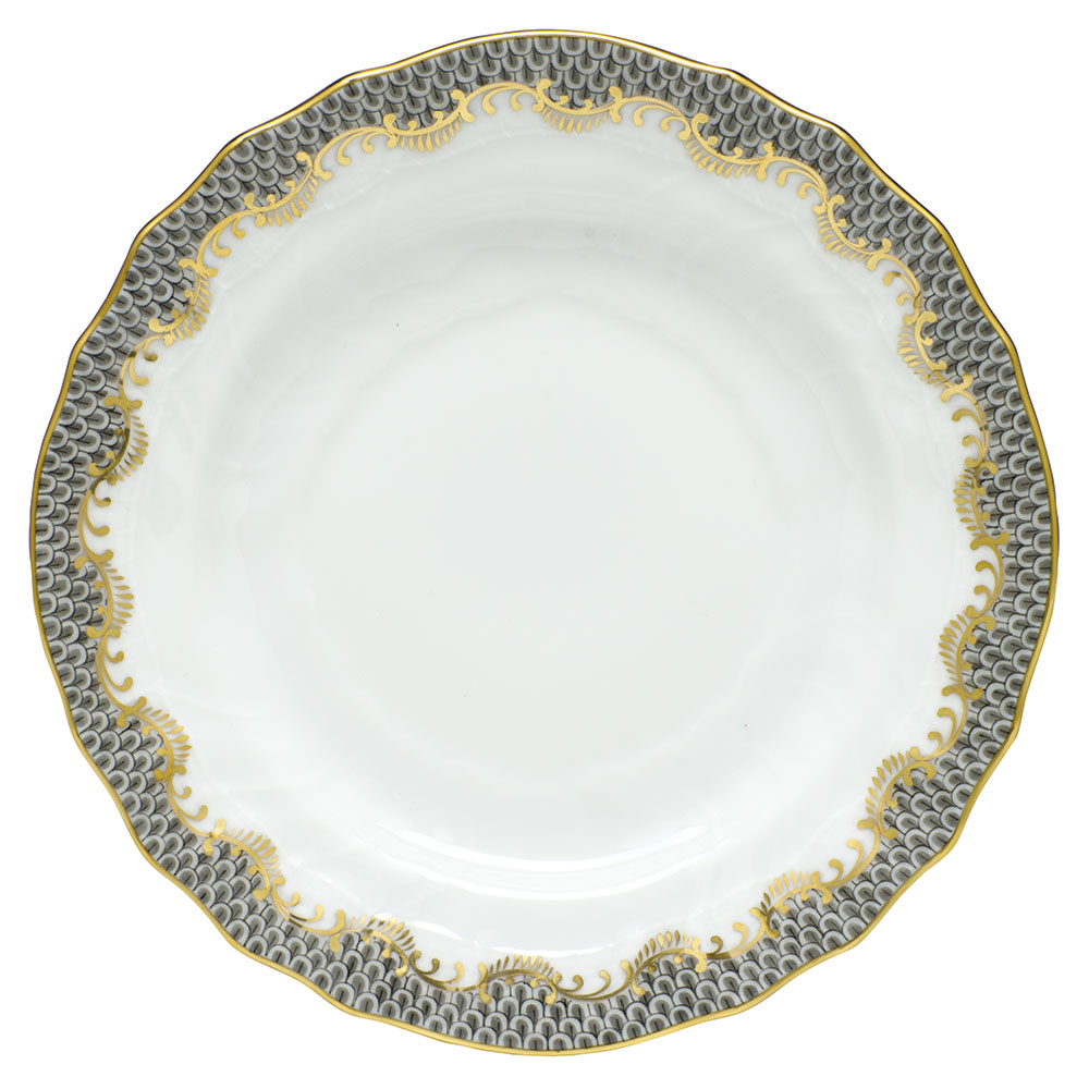 Herend Fish Scale Grey Bread And Butter Plate
