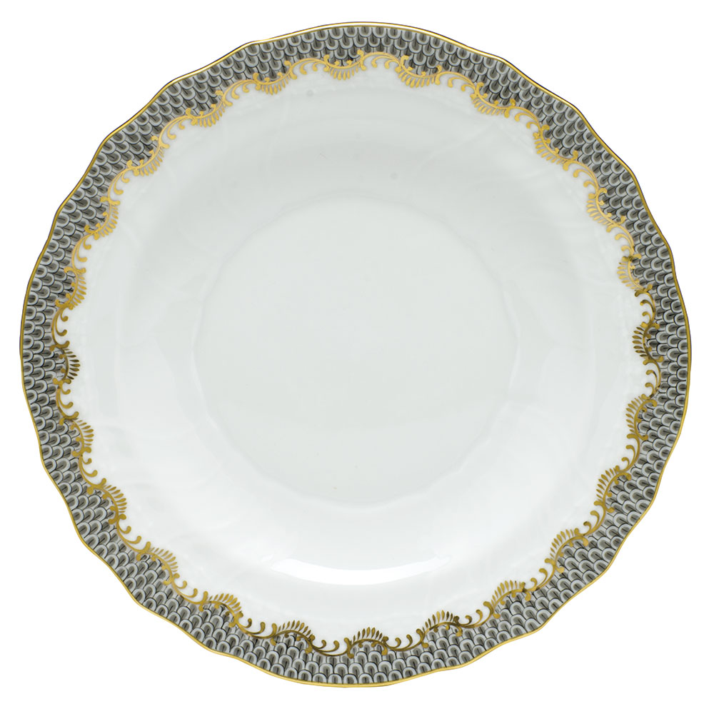 Herend Fish Scale Grey Salad Plate