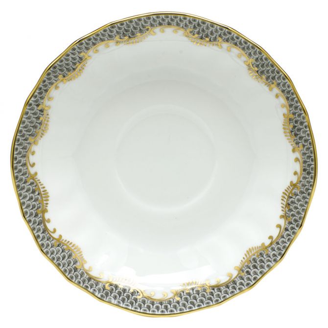 Herend Fish Scale Grey Canton Saucer Plate