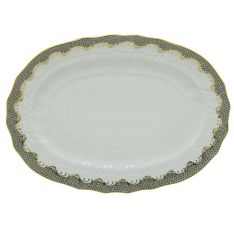 Herend Fish Scale Grey Platter