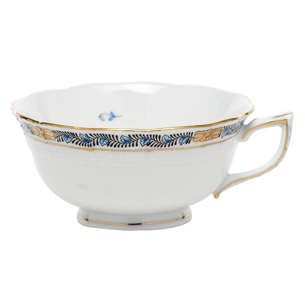Herend Chinese Bouquet Garland Black Sapphire Tea Cup