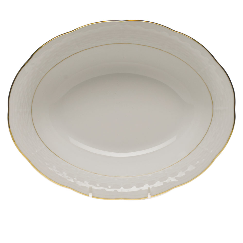 Herend Golden Edge Vegetable Dish