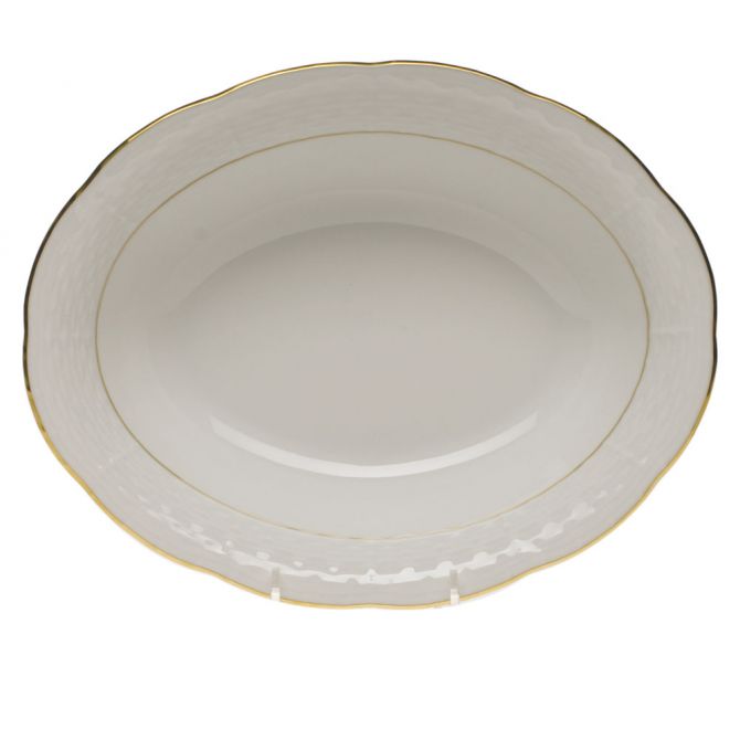Herend Golden Edge Vegetable Dish