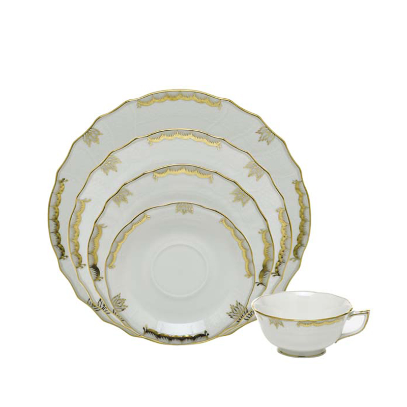 Herend Princess Victoria Grey Dinnerware Borsheims