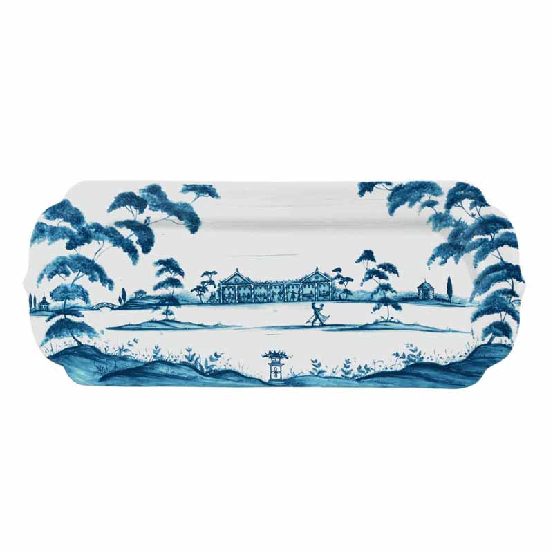 Juliska Country Estate Delft Blue Hostess Tray, Garden Party