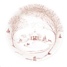 Juliska Country Estate Winter Frolic Ruby 10" Serving Bowl Forest Creatures