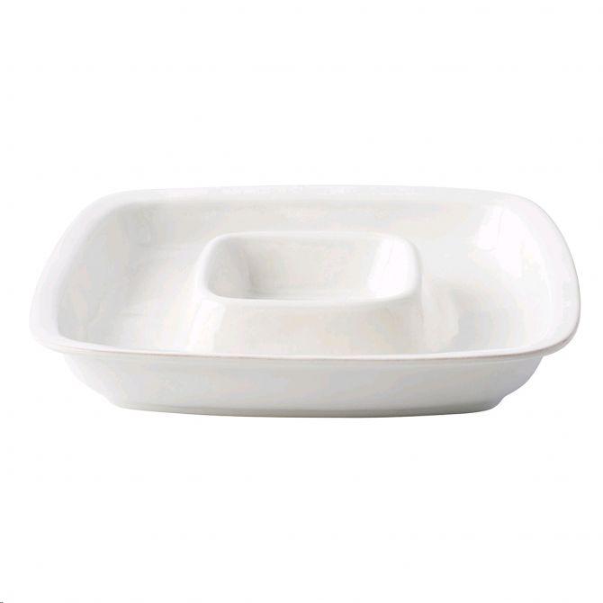 Juliska Puro Whitewash Chip and Dip