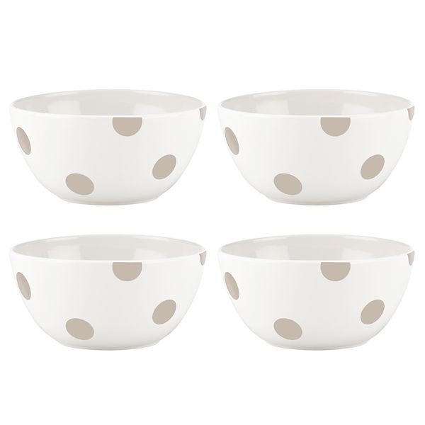 Kate Spade All In Good Taste Deco Dot AllPurpose Bowls, Set of 4