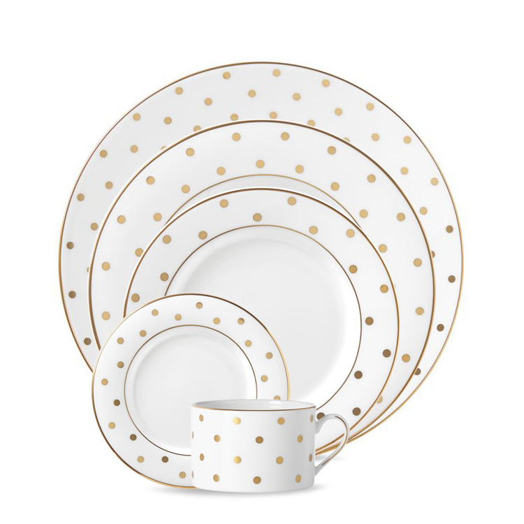 Kate Spade Larabee Road Gold Dinnerware Borsheims