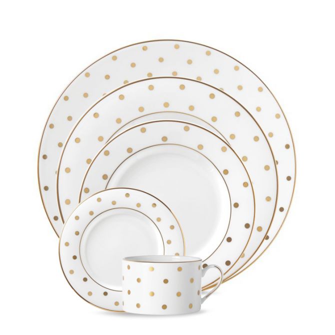 Kate Spade Larabee Road Gold Dinnerware | Borsheims