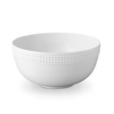 L'Objet Perlee White Serving Bowl