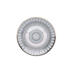 Deshoulieres Arcades with Grey Shiny Platinum Bread & Butter Plate