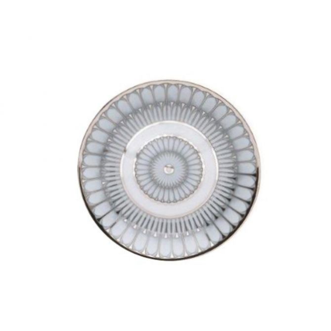 Deshoulieres Arcades with Grey Shiny Platinum Bread & Butter Plate