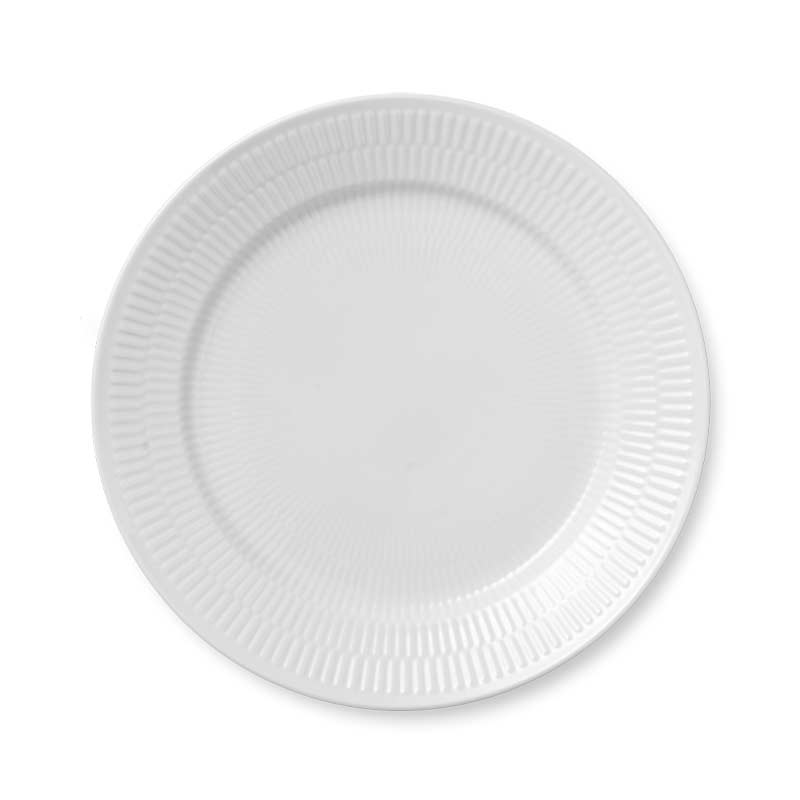 Royal Copenhagen White Fluted Dinner Plate