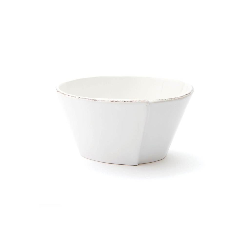 Vietri Lastra White Stacking Cereal Bowl