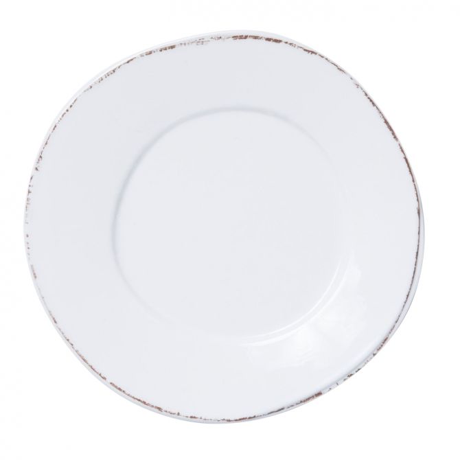 Vietri Lastra Melamine White Dinner Plate